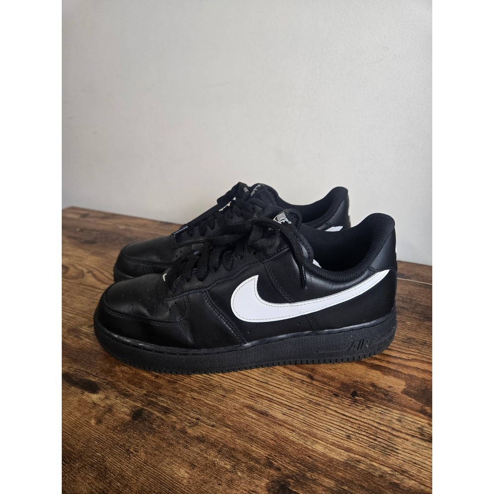 Nike Air Force 1 Low Mens Sneakers Black White FZ0627-010 Size 9.5